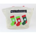 9206 - "MERRY CHRISTMAS TO ALL" CANVAS TOTE
